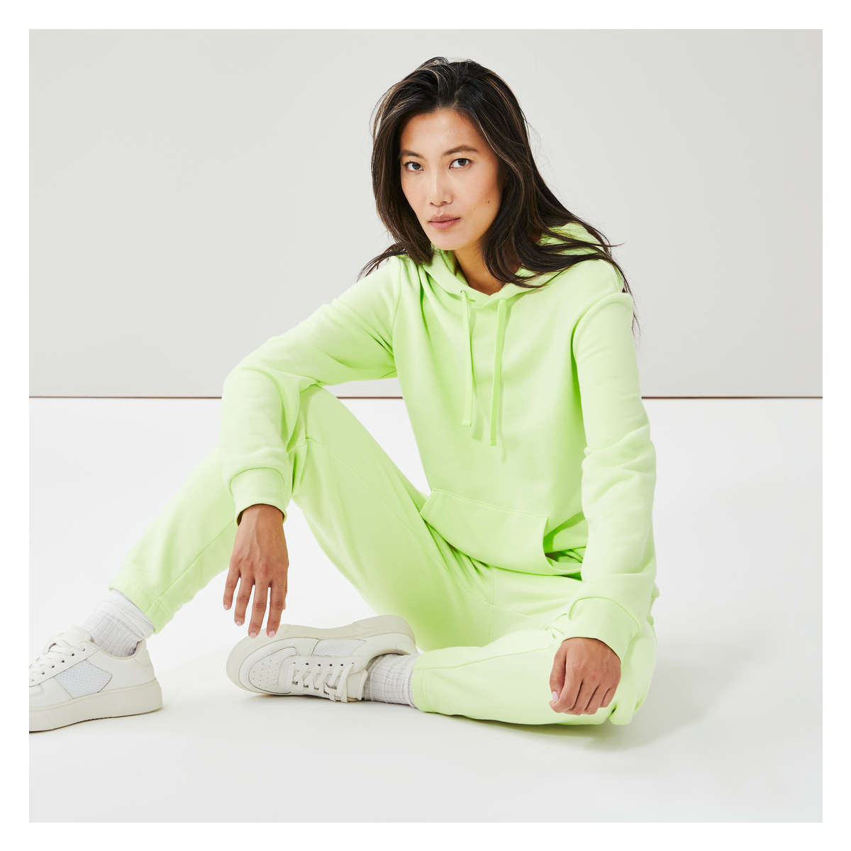 Hoodie lime 2024